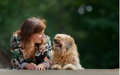 Tina en haar hond